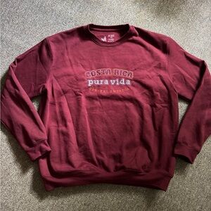 NWOT Men's Burgundy Crewneck Sweatshirt
